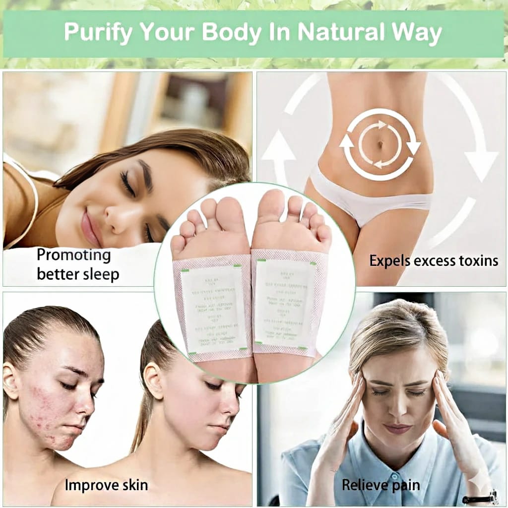 Byokart™ Premium Detox Foot Patches (Pack of 10) BUY 1 GET 1 FREE – Buy Online at Byokart